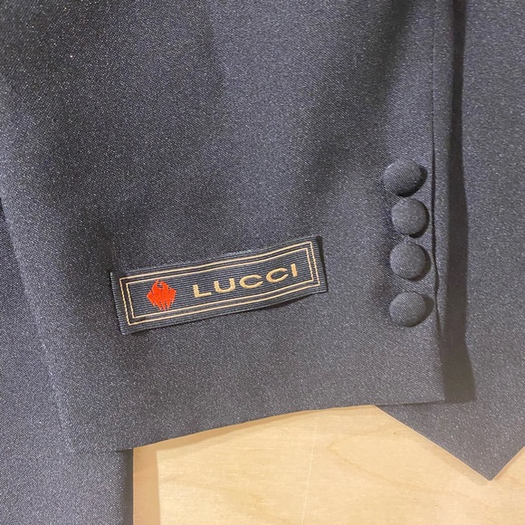 Lucci Suit Jacket with Matching Vest 48 R (H) - Picture 10 of 14